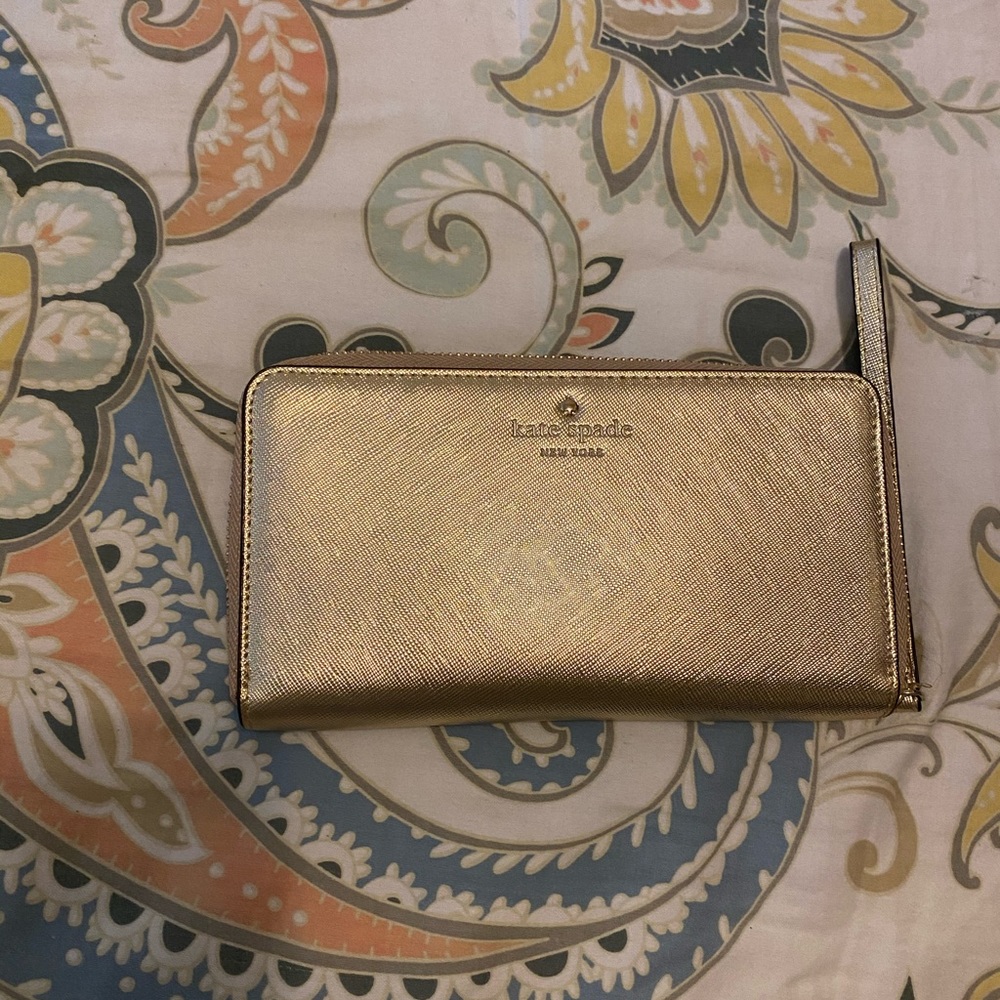 Kate Spade Gold Wallet